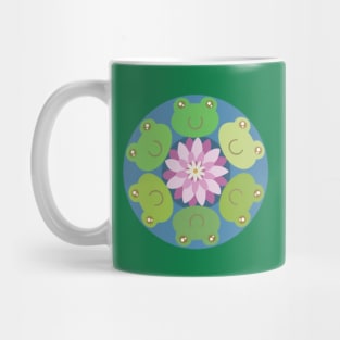 Multi-Color Frogs Mandala Mug